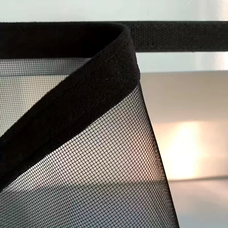 Mosquito-proof screen window, self-adhesive window mosquito net, summer insect-proof door, window mosquito net【BLACK】