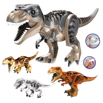 Jurassic World Brutal Raptor Building Blocks Dinosaur Model Tyrannosaurus Indominus T-Rex Assemble Educational Toy For Kids Gift