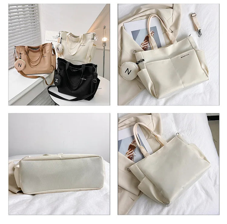 Large capacity Korean version crossbody bag suitable for both male and female college students travel shoulder bag commuting bag