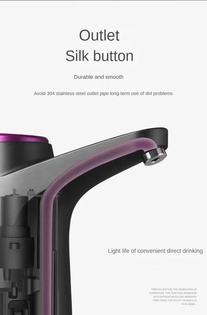 Portable 5-Gallon Water Dispenser With USB Charging-Automatic Electric Pump Suitable For Home Office And Outdoor Use