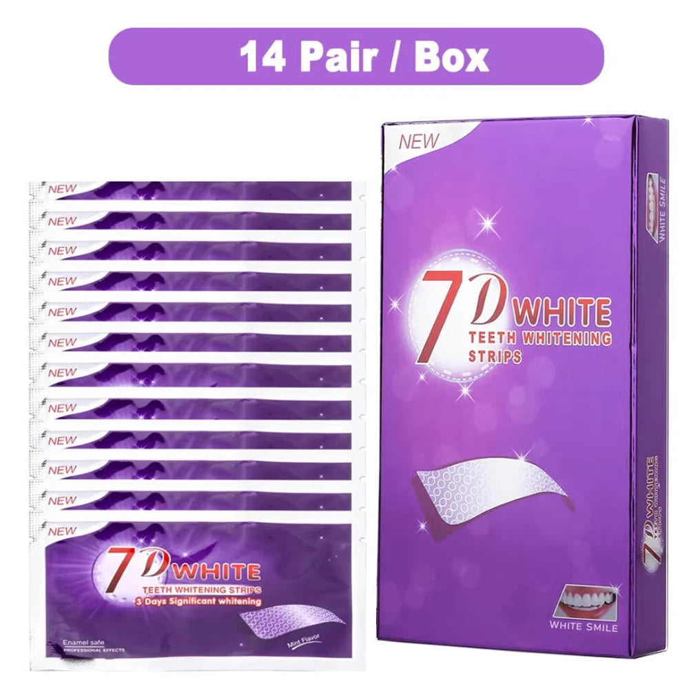 Purple Teeth Whitening Strip No Sensitive Teeth Bleaching Strip Colour Corrector Instant Teeth Clean Strip,At-Home Teeth Whiter