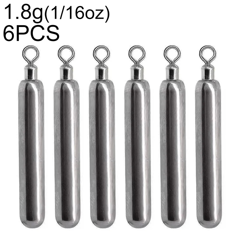 Tungsten Steel Fishing Weight Mold 1.8g 3.5g 5.3g 7g 10.5g cylinder Drop Shot Pendant Swivel Pesca Metal Jig Cast Tackle Sinker