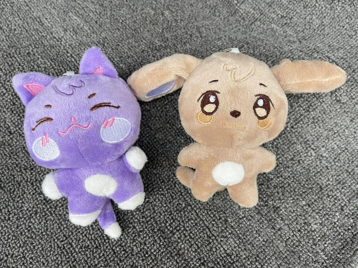 10CM Pop-up Store Doll Keychain ANITEEZ Cartoon Cute Plush Pendant Keyring Bag Accessories Kpop Yunho Yeosang Fans Gifts