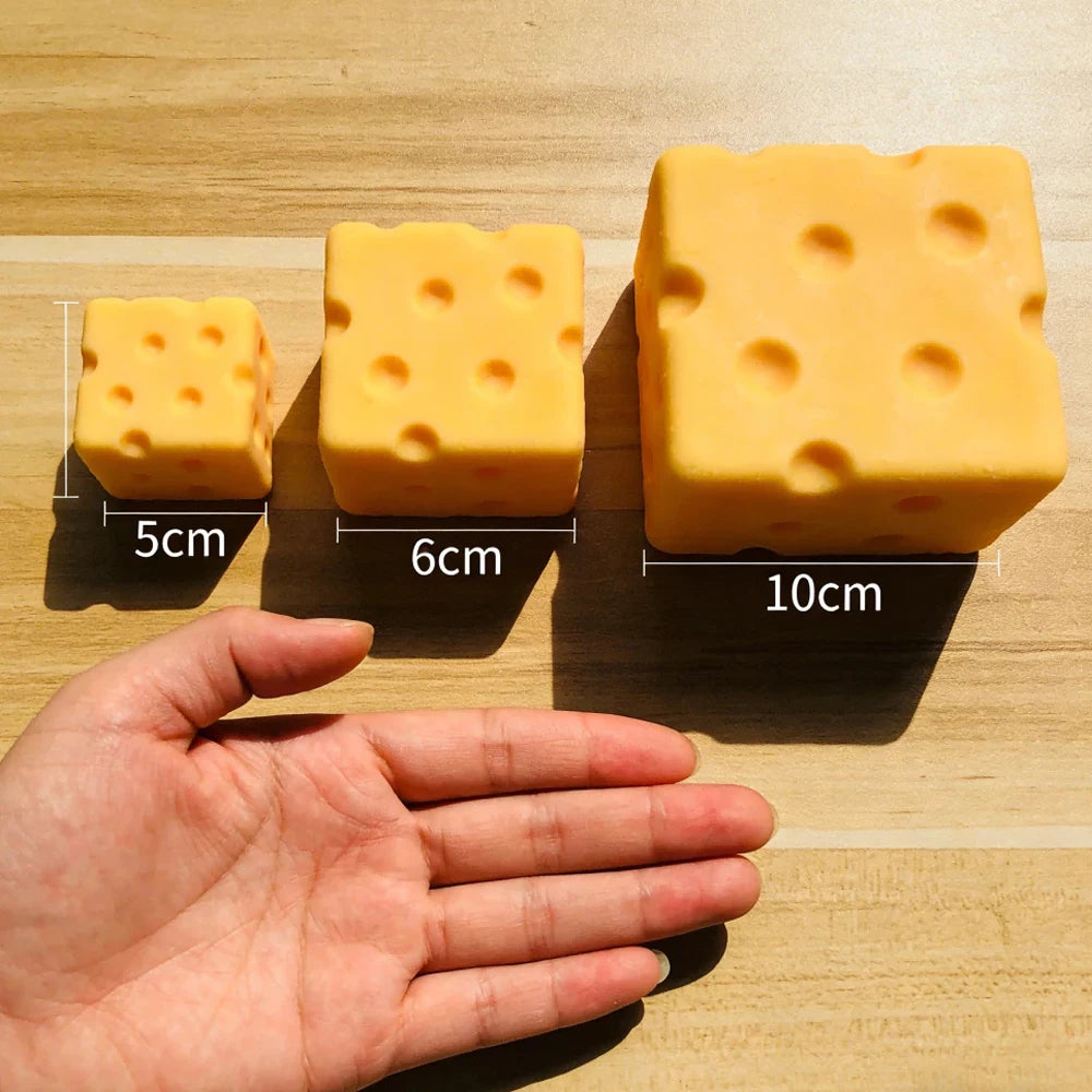 5CM Cheese Squeeze Toy Extra Large Size Cheese Squishy Fidget Toys Slow Rebound Shapeable Venting Ball for Adults Gifts 2026 New