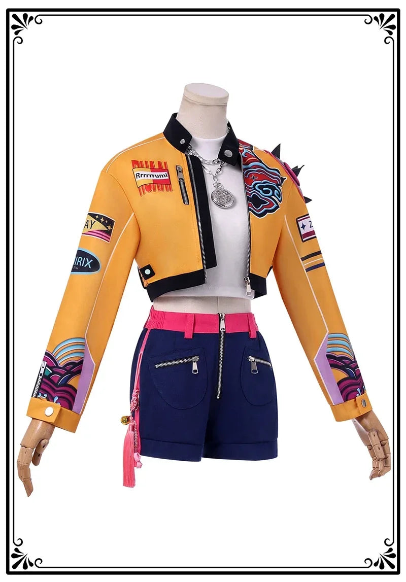 KPop Rumi Cosplay Costume perruque femmes filles Halloween carnaval bande dessinée-con fête jeu de rôle tenues