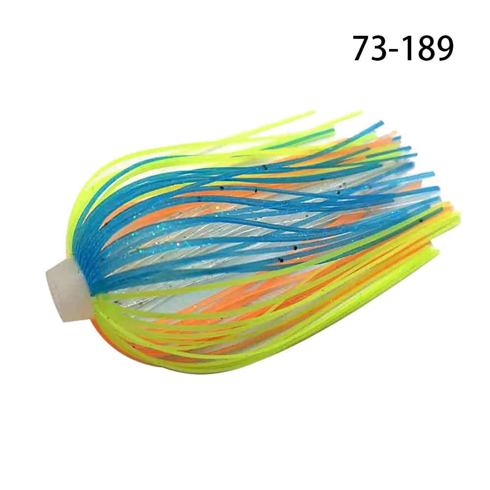 5 pcs/lot 88 Strands 64mm Silicone Skirts Elastic hole Umbrella skirts Fishing Accessories Buzzbaits Spinner Buzz Bait