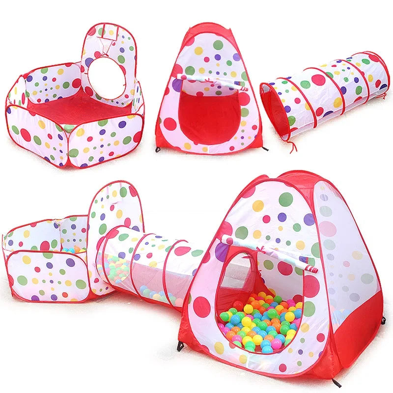 Children Ball Pool Baby Balloon Playpen Portable Kids Tent Ball Pit Crawling Tunnel Kid Playground Yard Room Pool Kids Gifts