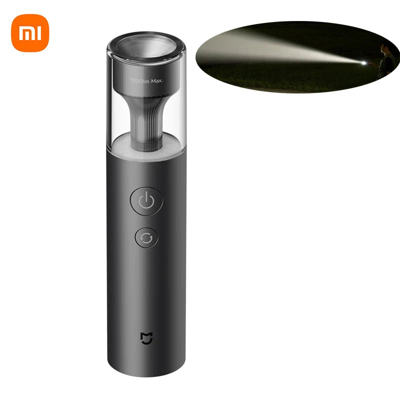 2024 Xiaomi Mijia Multi Functional Flashlight Portable 125g 3100mAh IP65 Waterproof 1000lm Emergency Lighting MJSDT002QW