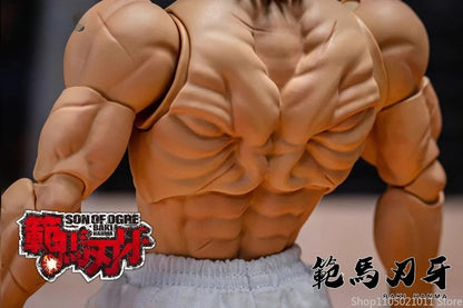 1/12 Scale Anime Baki Hanma Oni Action Figure Real Man Assembly Model Figurine Office Desktop Decoration Ornaments Boy'S Gifts