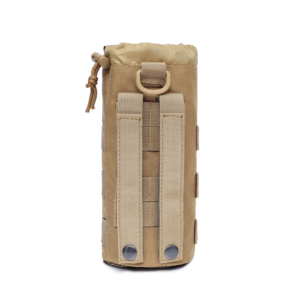 Outdoor Molle Water Bottle Bag Pouch Holder Travel Camping Hiking Cycling Fishing Hunting Water Bottle Kettle Carrier