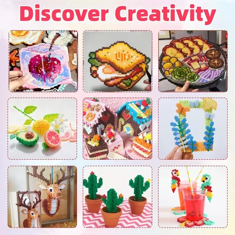 2.6mm 96 Colors Hama Beads Education Iron Beads 3D Puzzle Beads Lroning DIY Intelligence Educational Toys Craft Puzzles