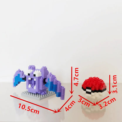75 Style Building Blocks Assembly Anime Picachu Charizard Doll Blastoise Bulbasaur Gengar Bricks Figures Toy for Kid Gift
