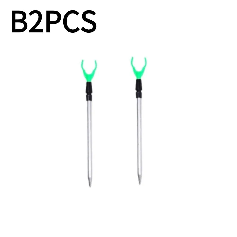 50/80cm Fishing Bankstick Adjustable Extending Rod Rest Telescopic Fishing Stand Holders Fishing Rod Bracket Fishing Accessories