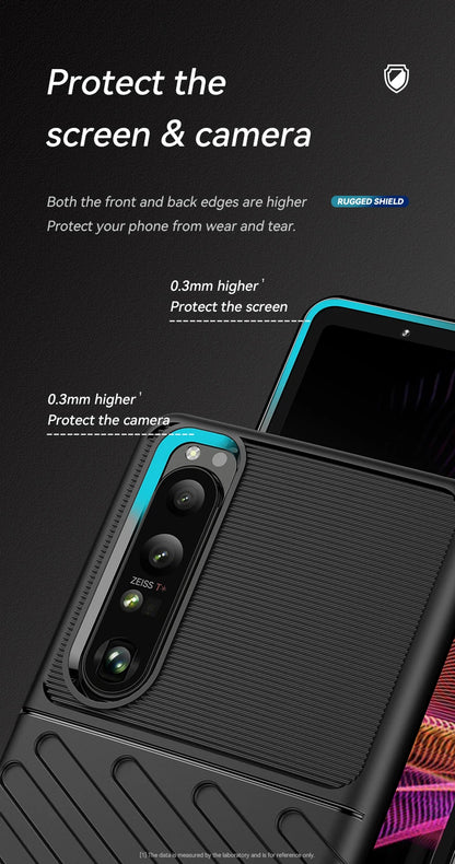 Luxury Shockproof Silicone Phone Case for Sony Xperia 1 III - Soft TPU Protective Cover