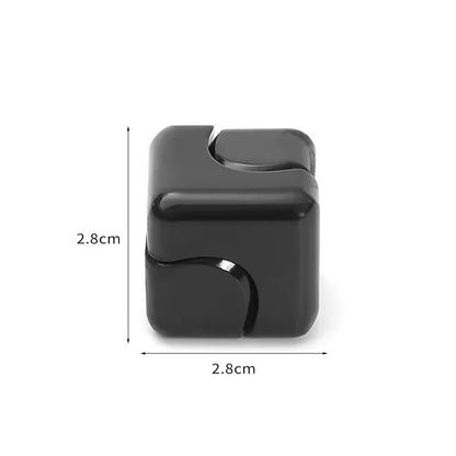 Metal Cube Spinner Fidget Toy Fingertips 3D Puzzle Gyro Gear Sensory Anti Stress Relief Educational Games for  Adults
