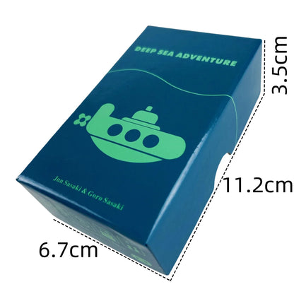 1pc "Deep Sea Adventure" Card Game Family Gathering Game Card,Fun Card Game,Party Board Deck Games