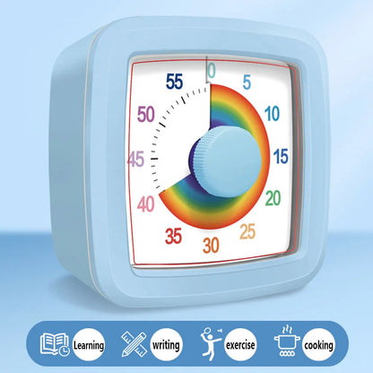 Visual Timer Children's Self-discipline Tool Countdown 60-minute Student Learning Homework Time Pomodoro Stopwatch Management