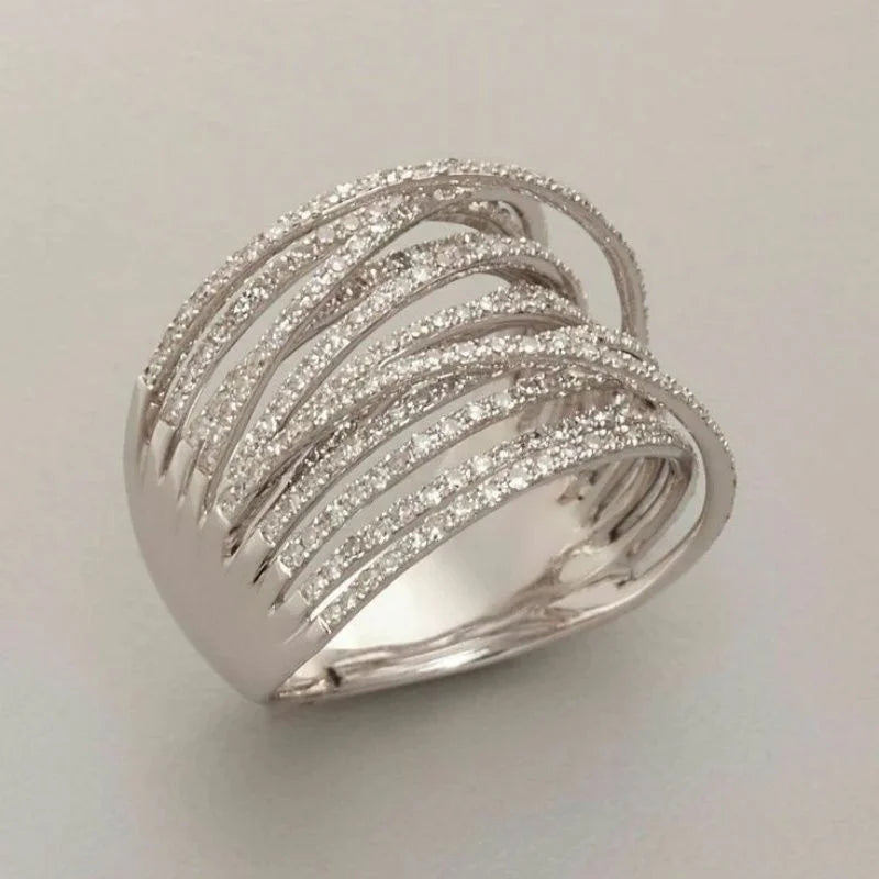 Niche Vintage Ethnic Hollow Inlay Pearl Rings For Women Birthday Party Gift Accessories Custom Jewelry