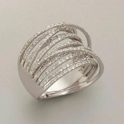 Niche Vintage Ethnic Hollow Inlay Pearl Rings For Women Birthday Party Gift Accessories Custom Jewelry