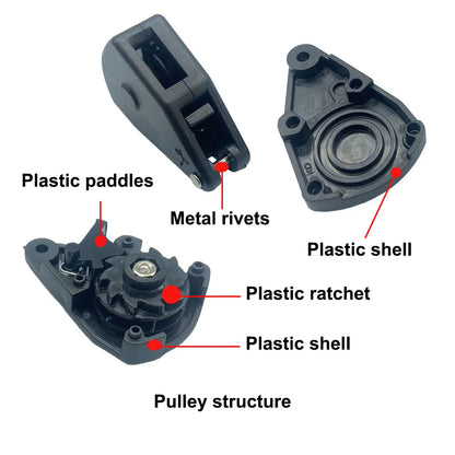 4mm Camping Tent Tie Down Rope Tightener Fastening Pulley Ratchet Hangers Awning Rope Hook Canopy Buckle Rope Tightening Tool