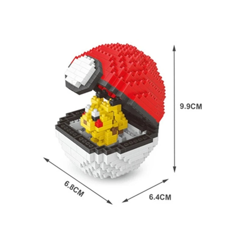 75 Style Building Blocks Assembly Anime Picachu Charizard Doll Blastoise Bulbasaur Gengar Bricks Figures Toy for Kid Gift
