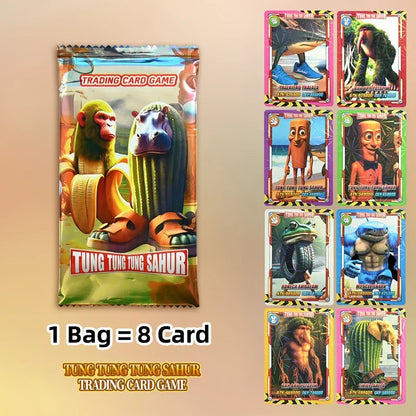 Italian Brainrot Collection Cards Trading Cards Game Card Battle Carte Toystung Sahur Tralalero Tralala For Fans Children Gift