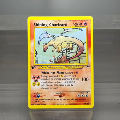 1996 PKMN 1st Edition Base Set Single Flash Cards Shining Charizard Lugia Wigglytuff Game Collection Cards PTCG Proxy Cards