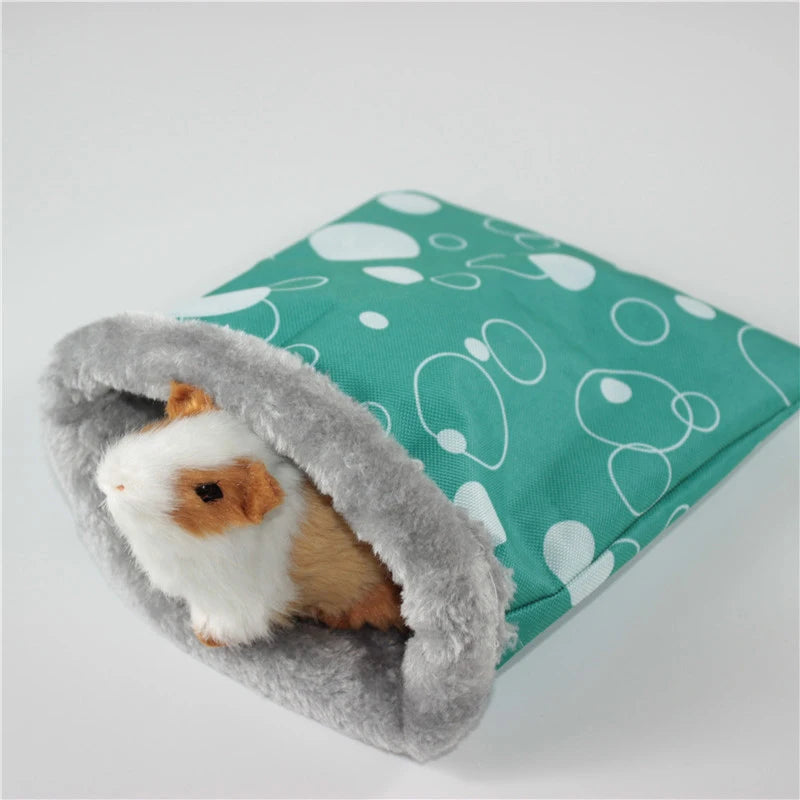 1 PC Random Color Small Pet Hamster Guinea Pig Small Nest Pet Hedgehog Squirrel Hamster Bed Comfortable Warm House for Winter