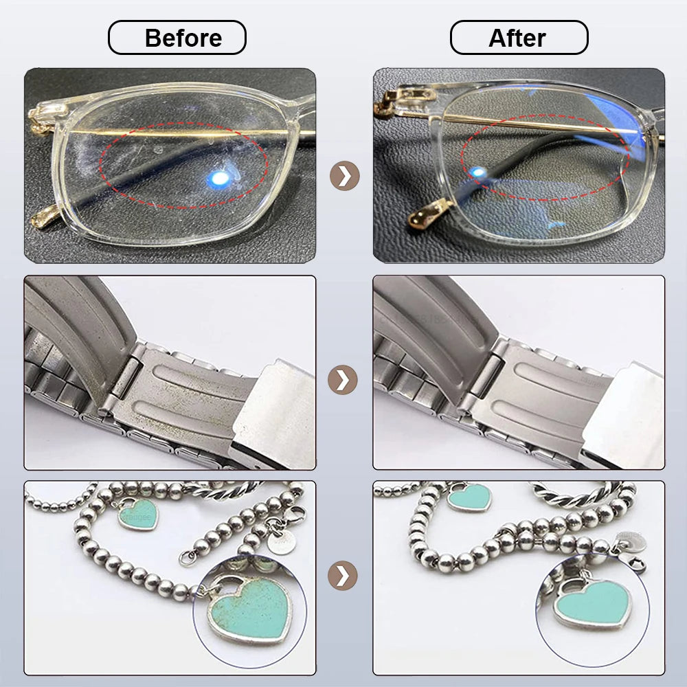 Ultrasonic Cleaner Ultrasound Glasses Jewelry Cleanser High Frequency Ultrasound Washing Machine for Glasses Jewelry Dentures