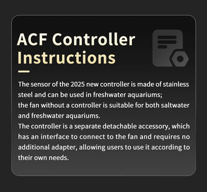Jebao Jecod ACF Series Aquarium Cooling Fan - Mute Automatic Temperature Control Fan, 12V 3W