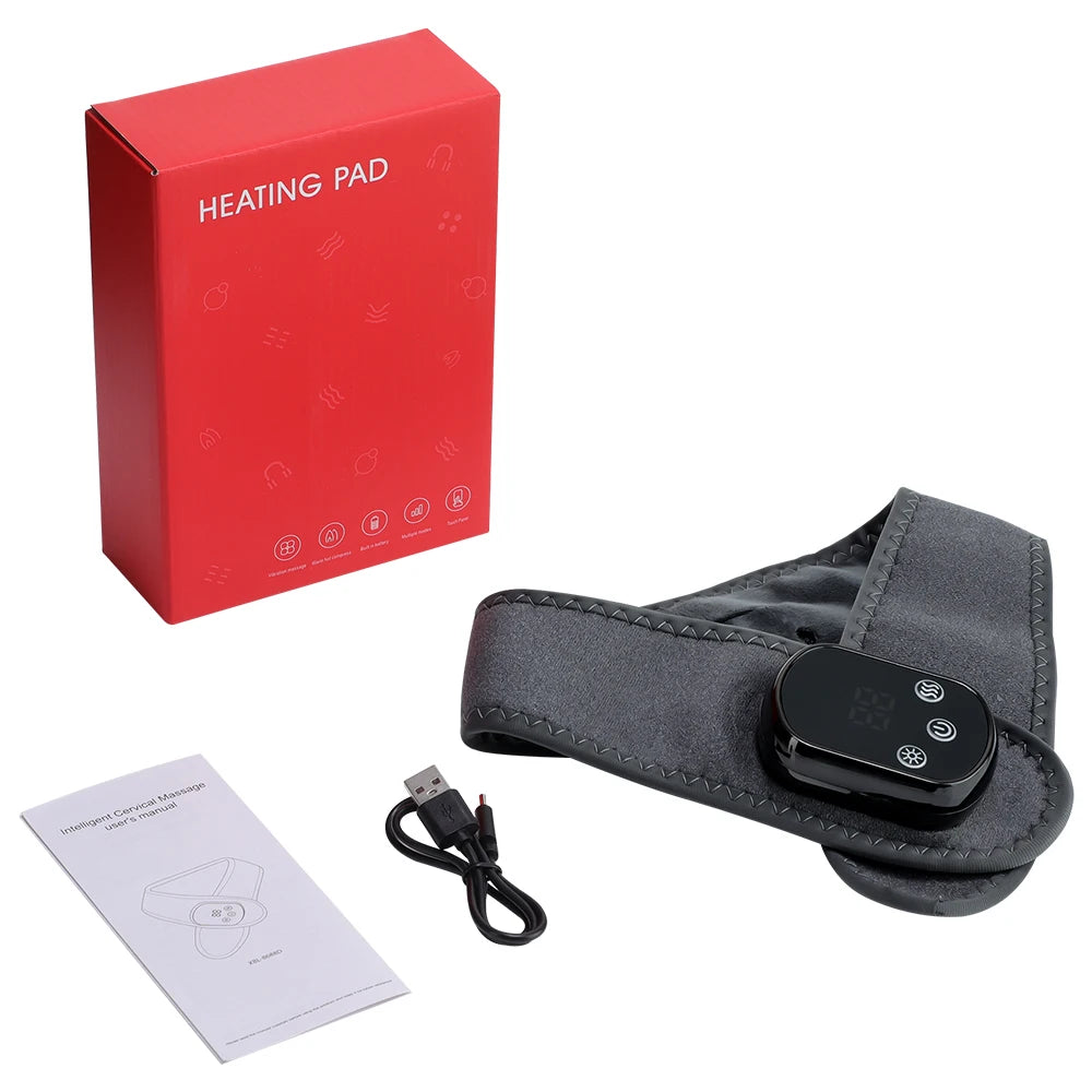 Cordless Heating Ankle Wrist Brace Vibration Massager Electric Hot Compress Massage Ankle Guard Wristband Hand Foot Protector