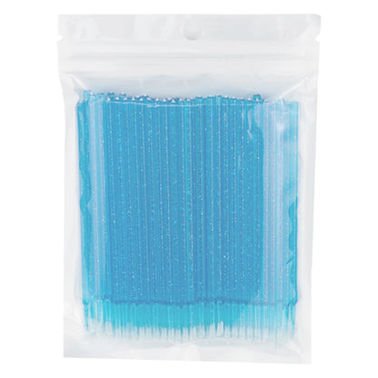 100pcs Eyelash Cleaning Brushes Micro Cotton Swab Individual Removing Makeup Brush Eyelashes Microbrush Beauty Clean Tools
