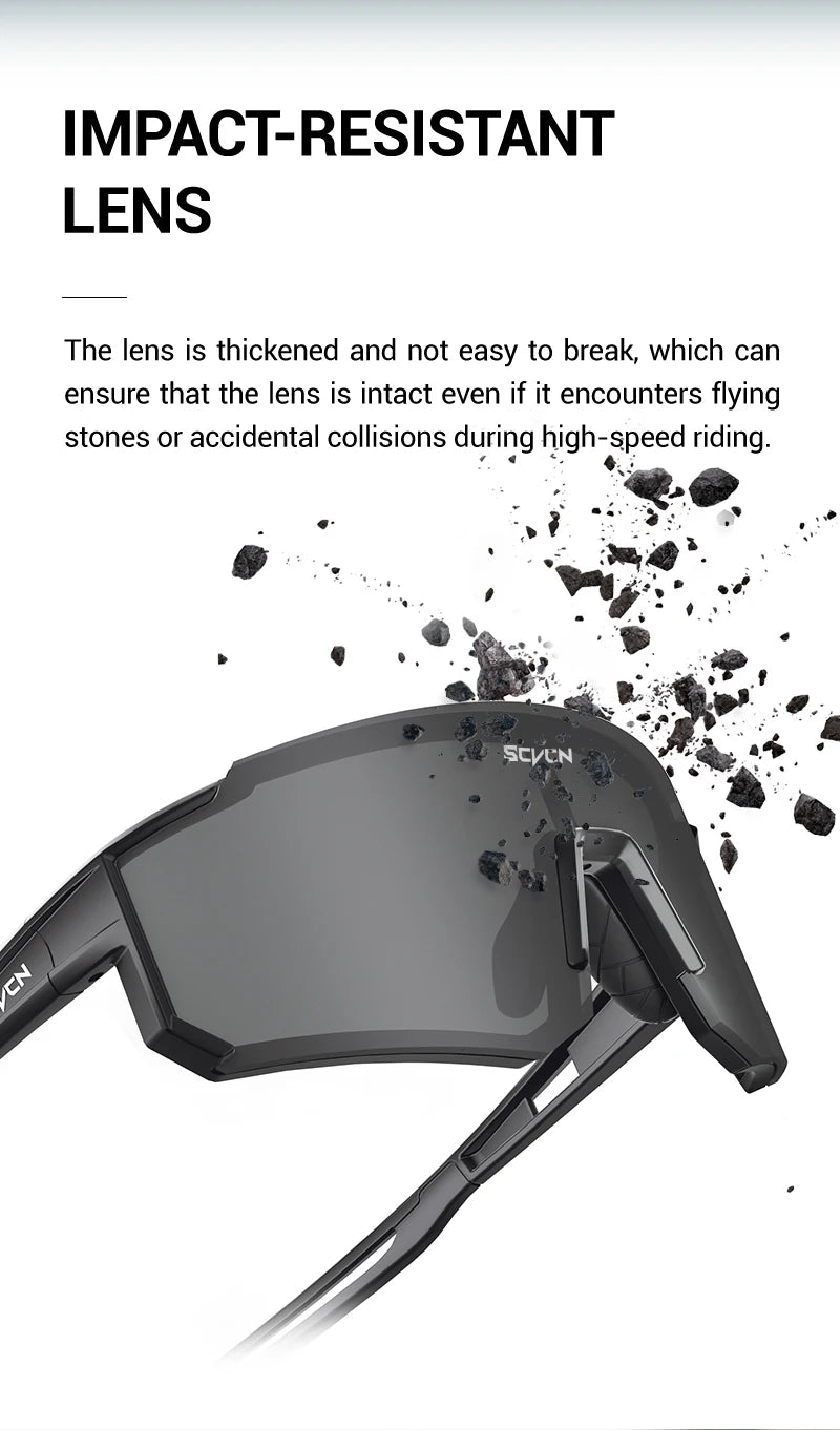 SCVCN Outdoor Cycling Sunglasses Men MTB Driving Bike Glasses Sports Climbing Hinking Eyewear Glasses Women MTB UV400 Goggles