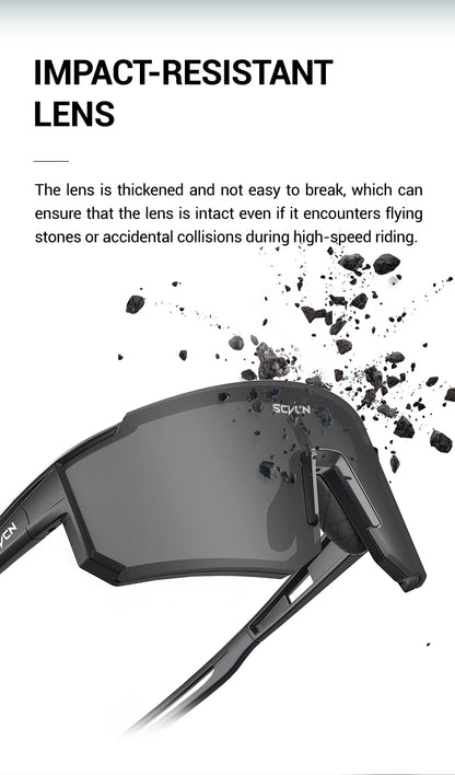 SCVCN Outdoor Cycling Sunglasses Men MTB Driving Bike Glasses Sports Climbing Hinking Eyewear Glasses Women MTB UV400 Goggles