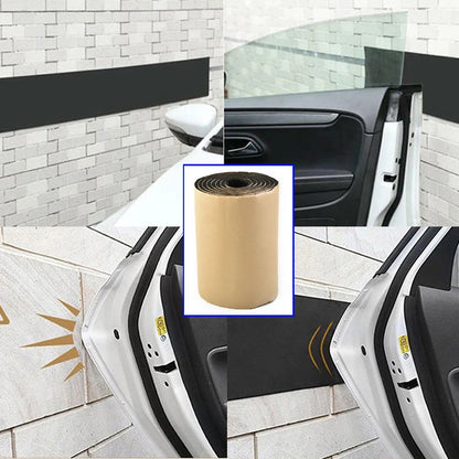 Anti Collision Car Door Protector Garage Rubber Wall Safety Edge Guard Bumper Sticker Scratch Protector Car Crash Bar 250x20cm