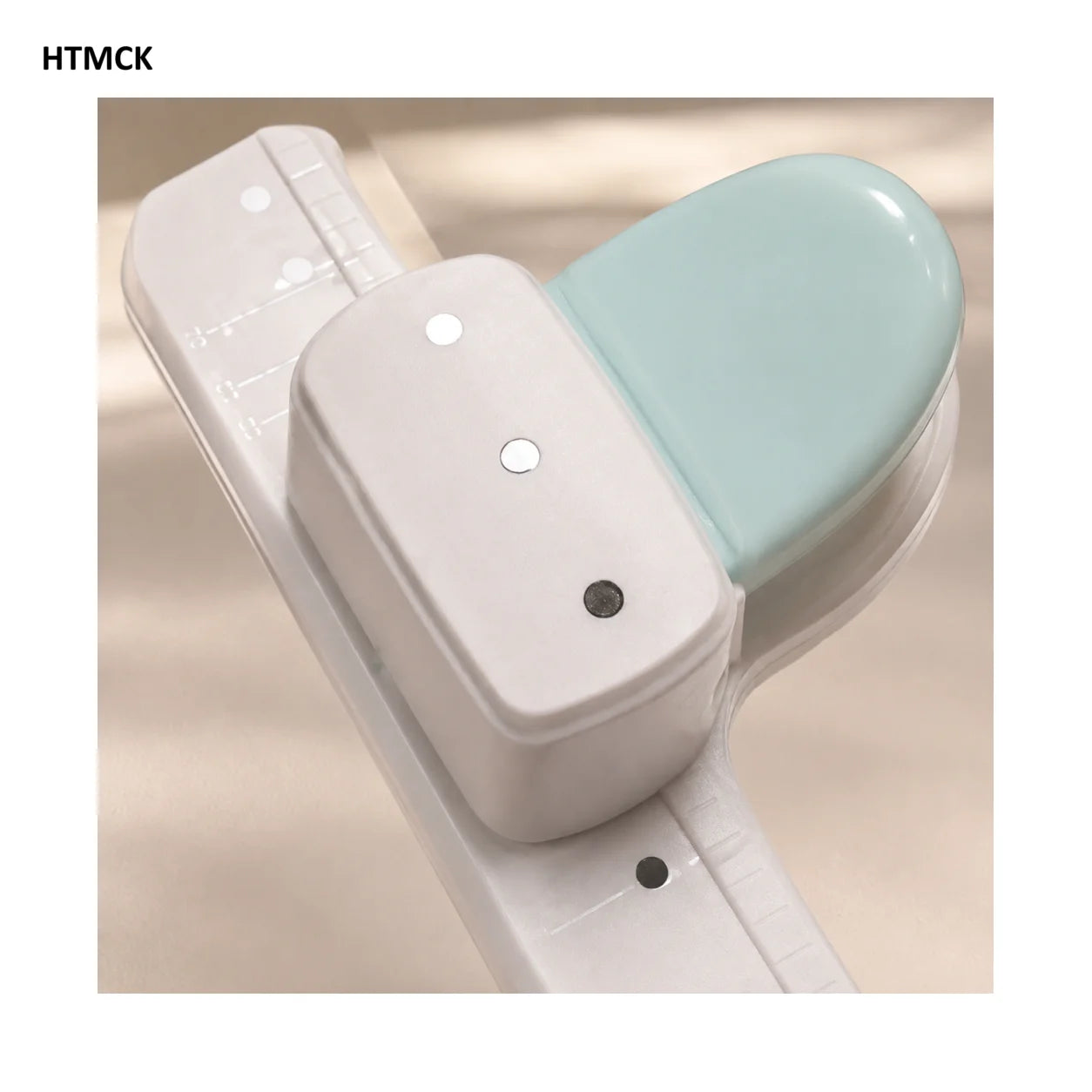 HTMCK  Adjustable 3-Hole Paper Punch for A5 A6 A7 Size - 8 Sheet Capacity Daily Planner Loose Leaf Hole Punch for Notebooks