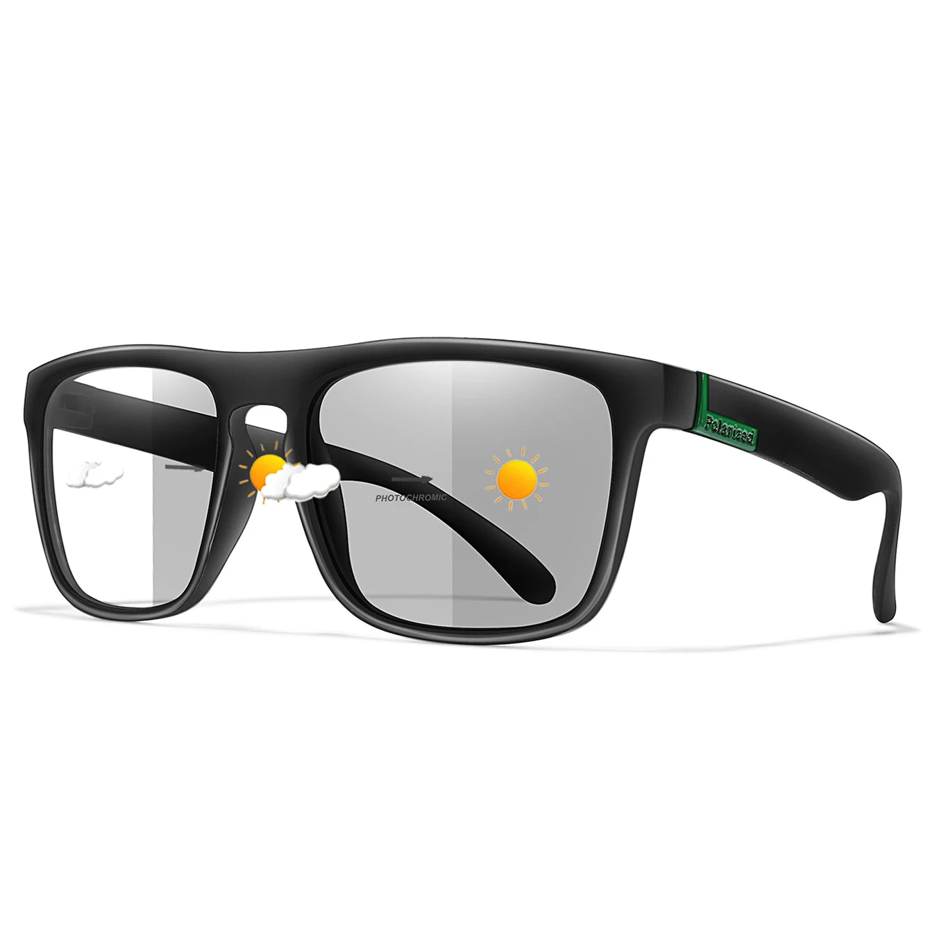 Fashion Polarized Color Changing Cycling Sunglasses Men Night Vision Car Driving Sunglass Dirt Bike Motorcycle  Glasses