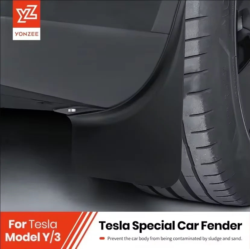 YZ For Tesla Model 3/Y/YL Highland Juniper 2021-2026 Front Rear Wheel Mud Flaps Tesla Front Rear Fender Protector Accessories