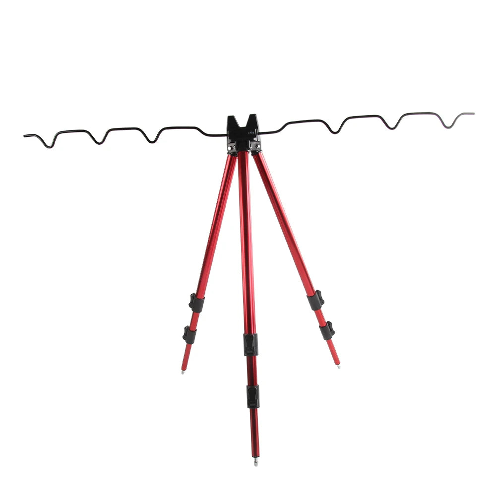 Telescopic Aluminum Alloy Fishing Rods Tripod Stand Holder for Telescopic And Hand-held Rods Durable Fishing Gear Accessory