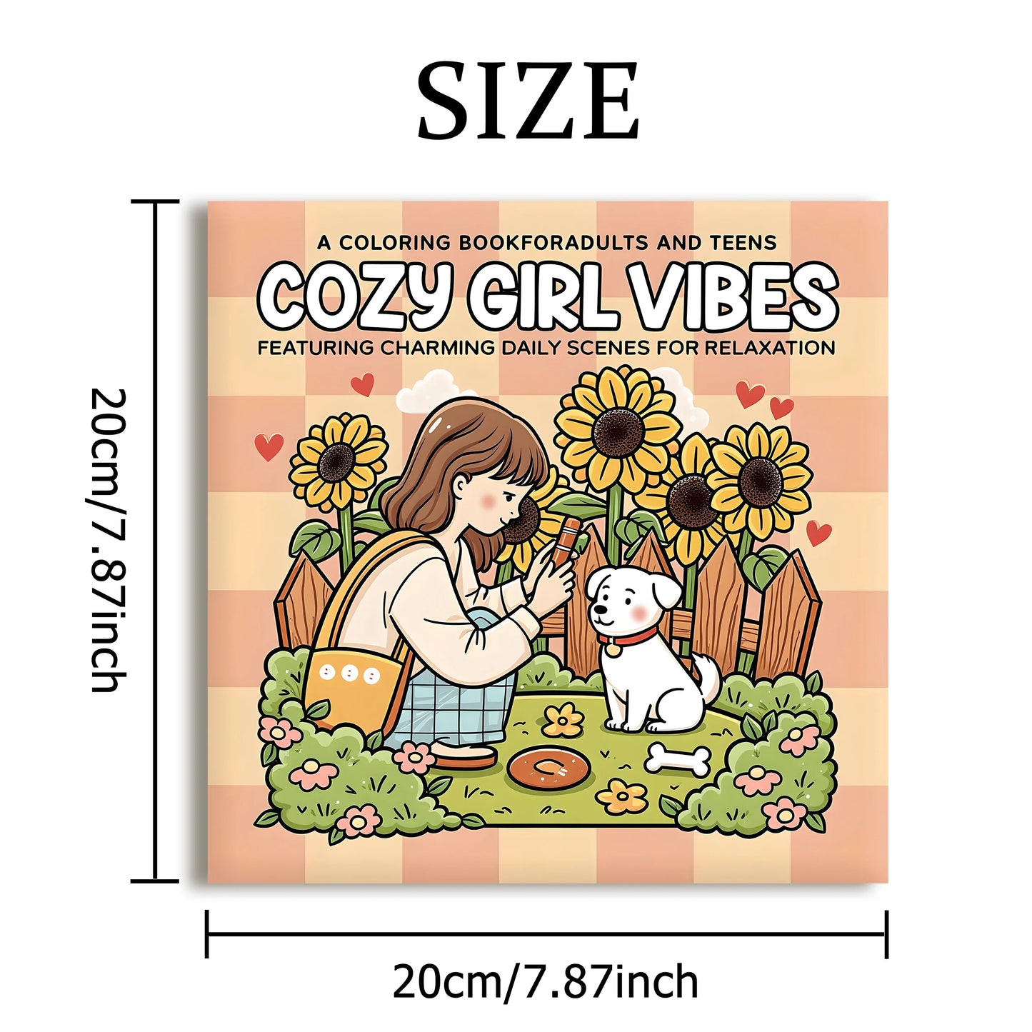 COZY GIRL VIBES Bold-easy Patterns Coloring Book for Adults Cute Drawing Book Perfect Gift for Party and Birthday