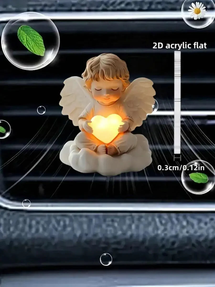 2pcs Angelic Car Air Vent Clip, Women's Car Decor, Cute Acrylic Car Air Freshener Vent Clip, Car Accessory