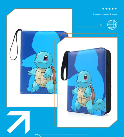 Pokemon Card Anime Photo Album Collect Album Loose Leaf Pu Zipper Game King Fans Pikachu Card Pack Toys Figure Card Storage Bag