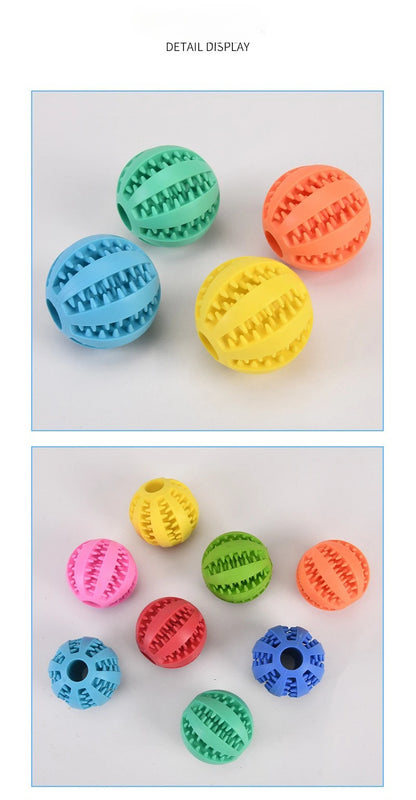 1 Set Pet Dog Toy Self-Entertainment Boredom Relief Molar Teeth Leak Food Ball Bite-Resistant Puppy Hide Watermelon Outdoor Fun