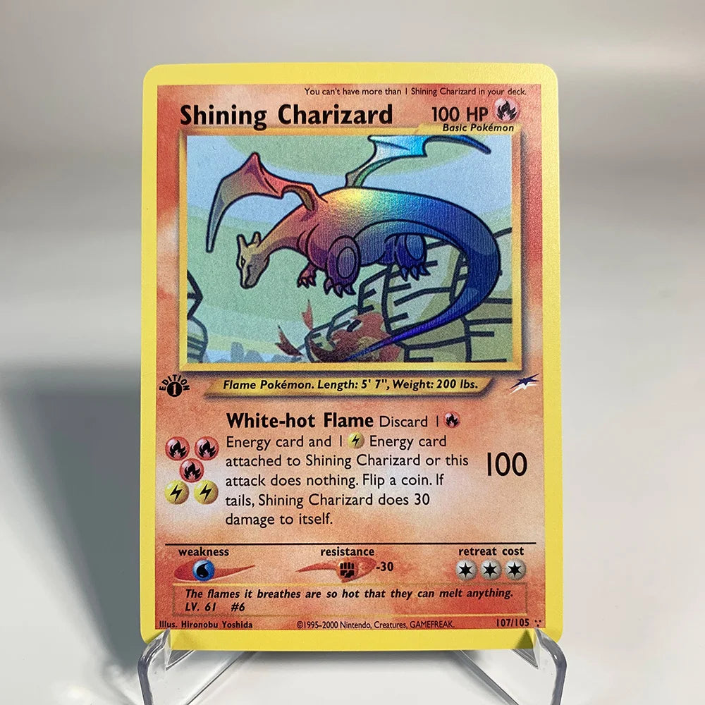 Charizard Pokemon Cards Shining Charizard Holographic Charizard Ex GX VMX Hobbies Rare Collection Battle Cards Toys Gifts