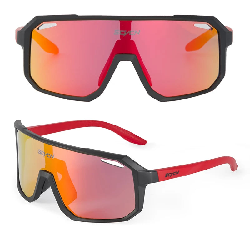 SCVCN Cycling Sunglasses Bike Mountain Driving Glasses Outdoor Sports Hiking Glasses Men's Glasses for Leisure Sunglasses