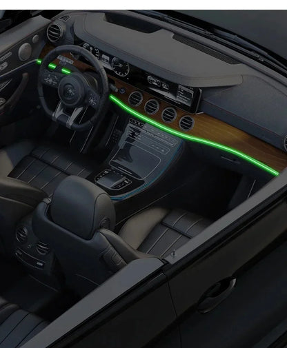 2/3/4/5M Car Interior RGB Atmosphere Light Ambient LED Light Strip USB Fiber Optic Atmosphere Lamp Decor Support APP Control