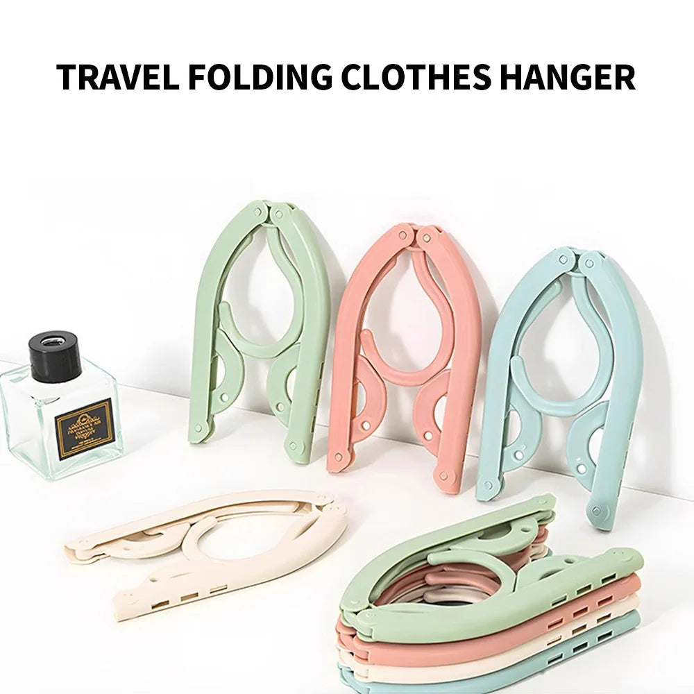 ABS folding clothes hanger ultra light travel portable clothes hanger anti slip load-bearing strong home and outdoor essential