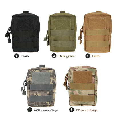 Molle Utility EDC Waist Bag Tactical Pouch Medical First Aid Bag Outdoor Sports Camping Hunting Waist Belt Pocket Sundry Bag
