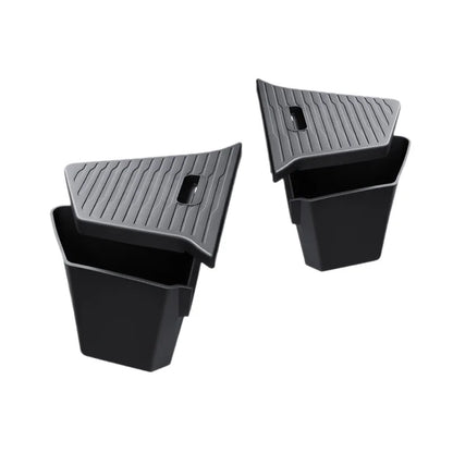 For Tesla Model Y Juniper Trunk Organizer Side Storage Box Boot Organizer Flocked TPE Mat Anti-dirty 2025 Car Travel Accessories