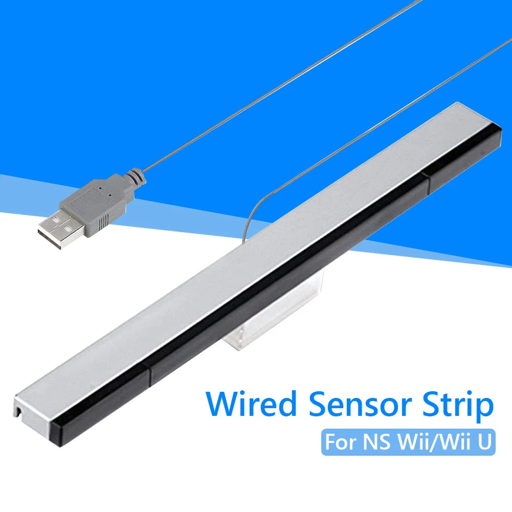 Wired Motion Sensor Receiver with Extension Cord Wired USB Infrared Ray Sensor Receiver IR Signal Ray for Nintendo Wii/Wii U